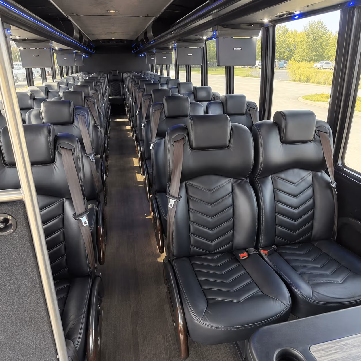 stamford corporate event transportation onboard seating
